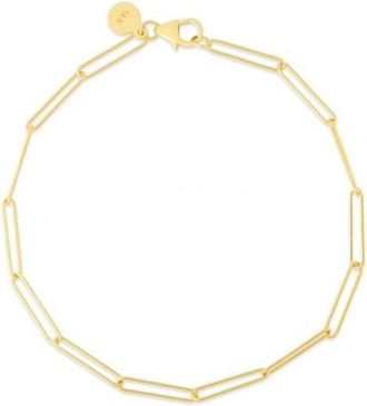Tresorra 14K Yellow Gold Lungo Paperclip Chain Bracelet