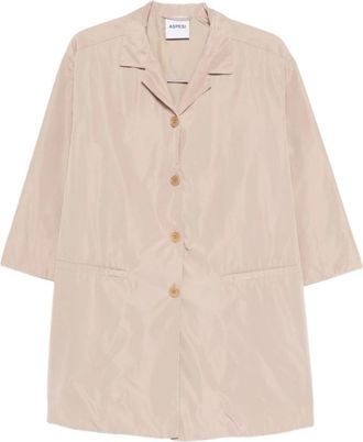 Aspesi Single-Breasted Trenchcoat - Dames - Mantel - Beige - 2XS - Jassen