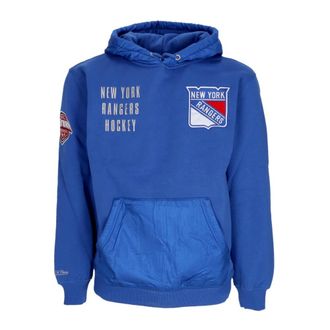 Mitchell & Ness Hombre, Sudaderas, Azul, Talla: L