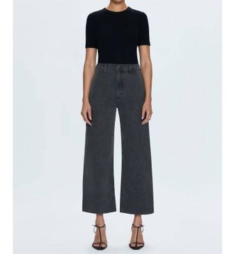 Pistola Denim Penny Crop Pants In Antique Graphite