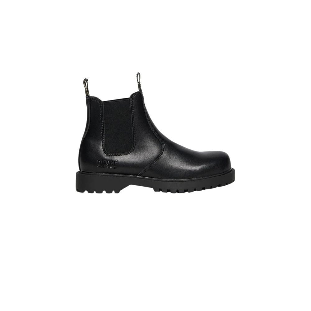 DIESEL ディーゼル ブーツ 黒 EU38(24.5cm位) 0277724D0051 早い者勝ち!!! DIESEL／ディーゼル◇D-Hammer Bt D (DIESEL