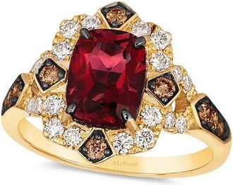 Le Vian 14K 2.71 Ct. Tw. Diamond & Garnet Eternity Ring
