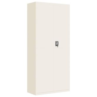 Berkfield Home File Cabinet White 90x40x200 cm Steel | Size: 90 x 40 x 200 cm