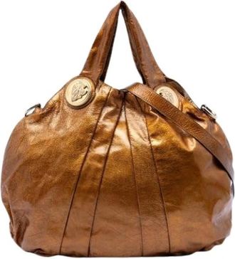 Gucci Pre-owned Hysteria Handbag - Dames - Vintage Handtas - Bruin - ONE Size - Leer - Vintage