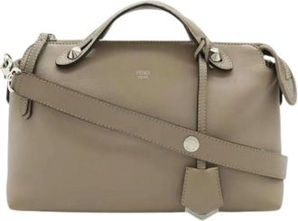 Fendi Pre-owned Handbags, female, Gray, Size: ONE SIZE Pre-owned Leather Handbag