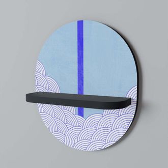 OEM Estante Ovalado Tidal Stripe Negro