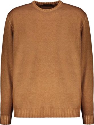 Moorer long-sleeves round-neck sweater - men - Virgin Wool - 54 - Brown
