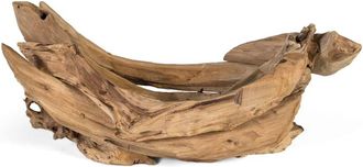 Giner&Colomer Bandeja decorativa de ra&iacute;z de teca de 64 cm