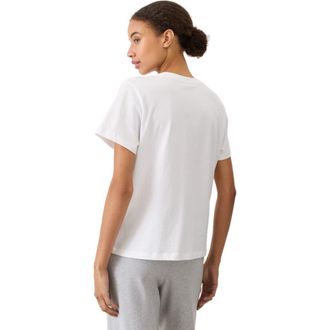 Pact Organic Cotton Womens Softspun Essential Crewneck Tee in White at Nordstrom, Size Xx-Large
