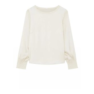 Gustav Long Sleeve Tops, female, Beige, Size: XL Elegant Mariella Blouse Off White