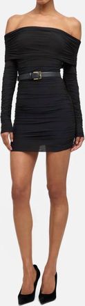 Ronny Kobo Kya Off The Shoulder Dress In Black
