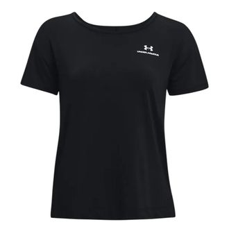 Under Armour Dames/Dames Rush Energy Core T-shirt met korte mouwen (Zwart)