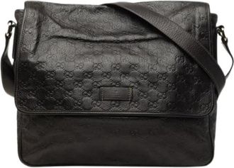 Gucci Pre-owned Messenger Bag - Dames - Vintage Schoudertas - Bruin - ONE Size - Leer - Vintage