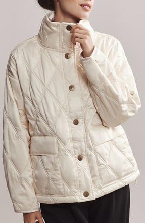 Rhone Dalston Water Repellent Quilted Jacket in Cream at Nordstrom Rack, Size Xx-Large