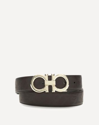 Ferragamo Reversible and adjustable Gancini Belt Male 100