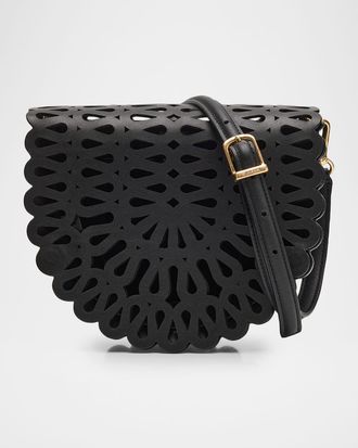 SIMKHAI McCall Laser Cutout Leather Crossbody Bag