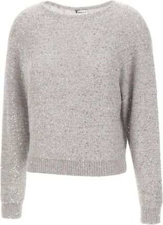 Marella Dames, Truien, Grijs, Maat: 2XL Wol