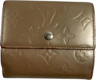 Louis Vuitton Pre-owned Pont 9 Wallet - Dames - Vintage Accessoires - Beige - ONE Size - Leer - Vintage