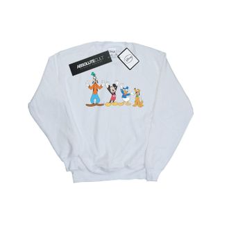 Disney Heren Mickey Mouse Friends Sweatshirt (Wit)