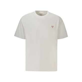 Guess Bianco Biologische Katoenen T-Shirt voor Heren