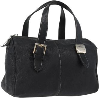 Burberry Pre-owned Handtas - Dames - Vintage Handtas - Zwart - ONE Size - Leer - Vintage