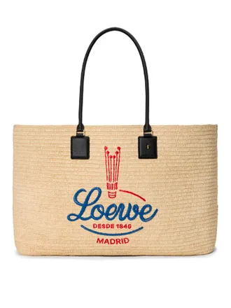 Loewe verano extra large raffia tote