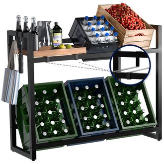 Clp Clp - Pack De 6 Cajas De Bebidas De Pie Powell Negro Para 6 Cajas