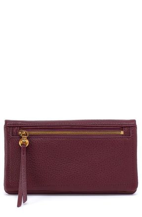 Hobo Lumen Leather Bifold Wallet in Mulberry Glaze at Nordstrom