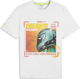 Puma T-shirt PUMA x ASTON MARTIN ARAMCO F1 TEAM Race Madrid da uomo, Accessori, Bianco, XXL