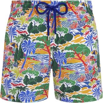Vilebrequin Moorea Seaside Life Zwemshorts - Heren - Strandmode - Veelkleurig - L - Badmode