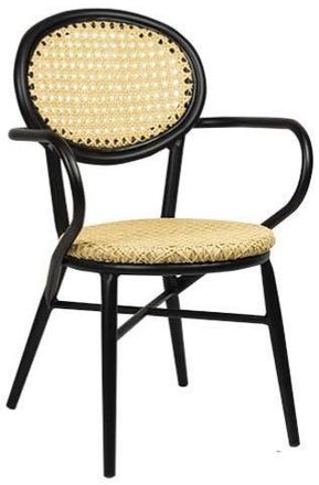 Global Interiors Hochwertiger In- & Outdoor Stuhl Aleca mit Armlehnen