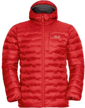 Jack Wolfskin Passamani Down Hoody Daunenjacke f&uuml;r Herren | rot
