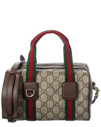 Gucci Mini Gg Supreme Canvas & Leather Shoulder Bag