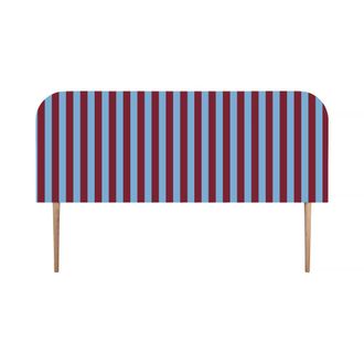 Really Nice Things Cabecero tapizado terciopelo a rayas 160x97cm