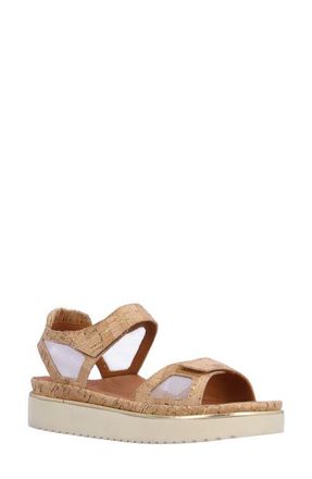 L'Amour Des Pieds Arna Sandal in Natural/Gold at Nordstrom, Size 6.5