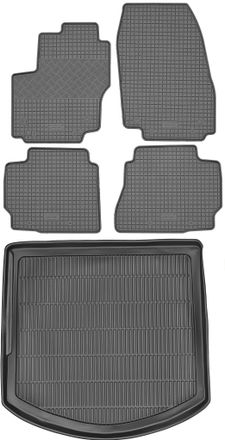 OEM Juego De Alfombrillas De Goma Para Coche Y Alfombrilla Para Maletero Para Ford Mondeo Iv Estate A Partir De 2007