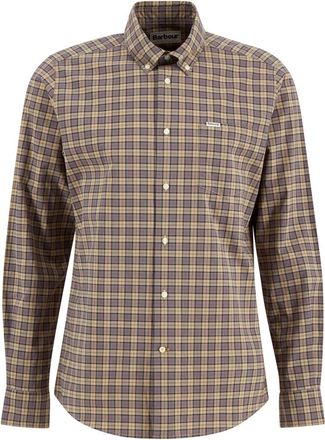 Barbour Lomond Tailored Long-Sleeved Shirt Dress Tartan - Heren - Casual Overhemden - Beige - M - Katoen - Overhemden