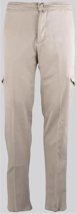 Kiton Cargo Pants - Heren - Straight fit broeken - Beige - W33 - Broeken