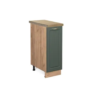 Vicco Armario De Farmacia Fame-line, Verde Dorado Casa De Campo, 30 Cm, Et Roble Vicco