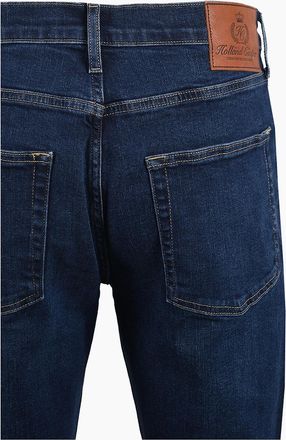 Holland Cooper Mens HOLLAND COOPER CLASSIC STRAIGHT JEAN WASHED INDIGO - Blue - Size: 34/32