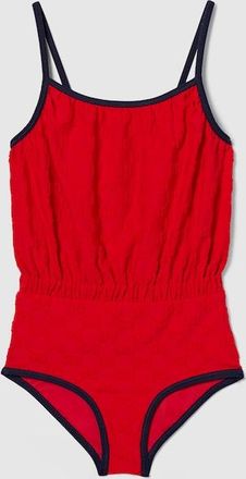 Gucci Kids - GG Terrycloth Swimsuit, Red, Ready-to-wear