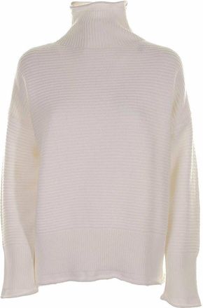 Eleventy White Wool Turtleneck