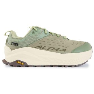 Altra Womens Olympus 6 Hike Low Gore-tex Trainers - Green Leather - Size UK 4