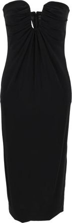 Pinko Jersey Light Jurk in Houtskool - Dames - Casual kleedjes - Zwart - M - Kleedjes
