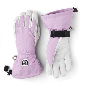 Hestra Heli Ski 5 Finger Handschuhe für Damen | rosa