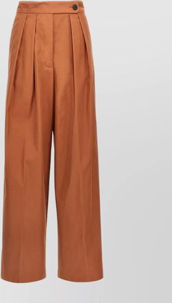 Dries Van Noten high waist pleated wide leg trousers