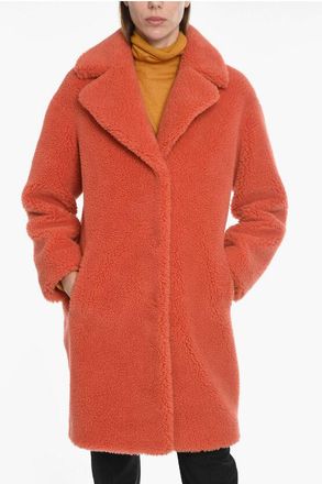 Stand Studio Flush Pocketed CAMILLE Teddy Coat size 38