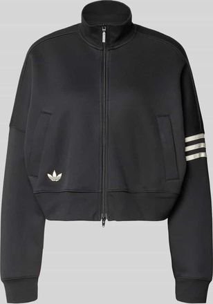 adidas Originals Regular Fit Sweatjacke aus Baumwoll-Mix in Black, Gr&ouml;&szlig;e XS
