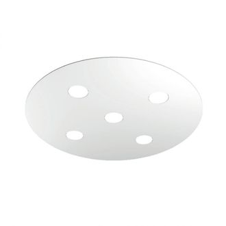 Top-Light Top-light - Plafoniera Moderna Tonda Cloud Metallo Bianco 5 Luci Gx53