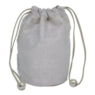 Chanel Pre-owned Tela bolsas-de-maquillaje - Pre-owned - Mujer - Blanco - ONE SIZE